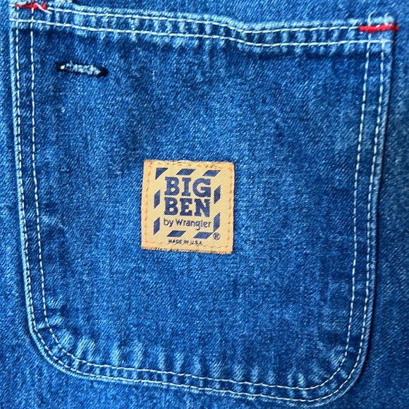 Vintage Men’s Big Ben by Wrangler Denim Chore Coat - Size XL - Picture 4 of 5